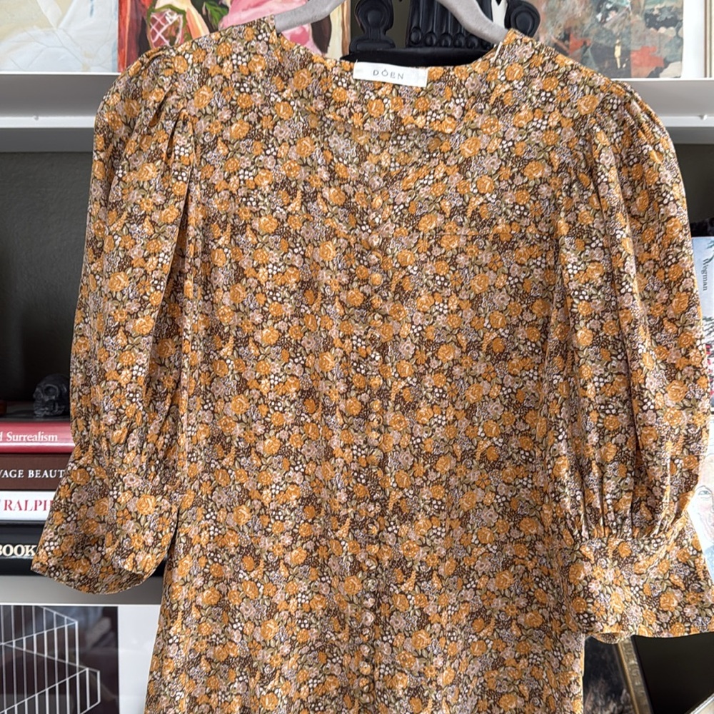 Doen Silk Maxi Dress Size Small